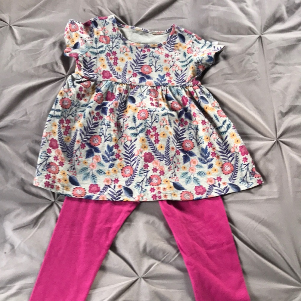 Girls tunic with leggings